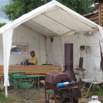 Al fresco dining tent
