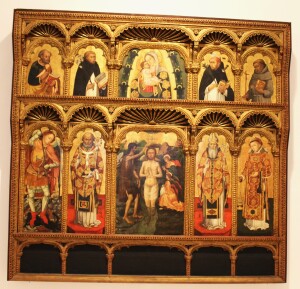 Altar piece from 15th century unrestored